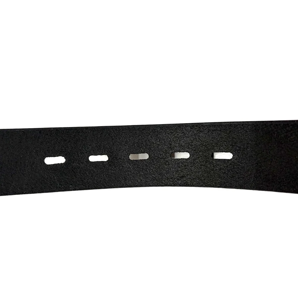 CABELAS Black BUFFALO LEATHER Belt Full Grain Roughneck 38